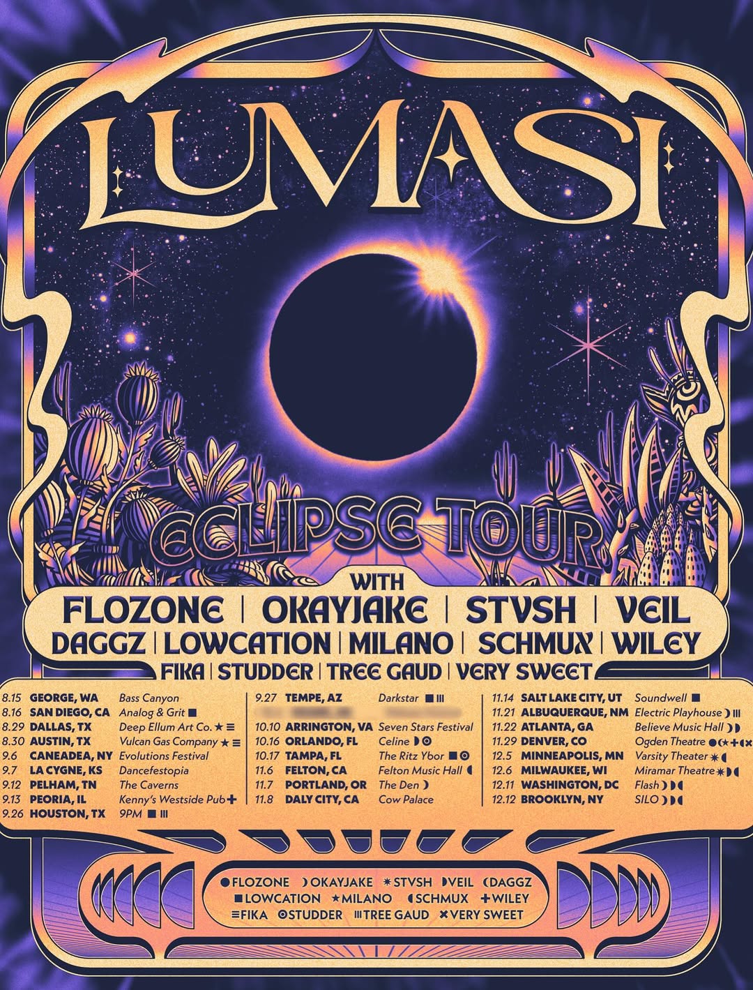 STVSH The Soundtrack to Everything You Forgot Tour Poster 2026