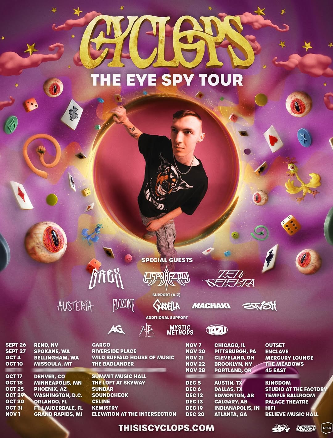 STVSH The Soundtrack to Everything You Forgot Tour Poster 2026